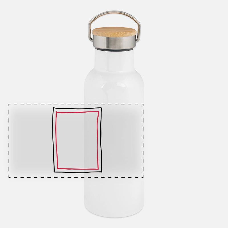 Rahmen Bilderrahmen Panorama Thermosflasche mit Bambusdeckel