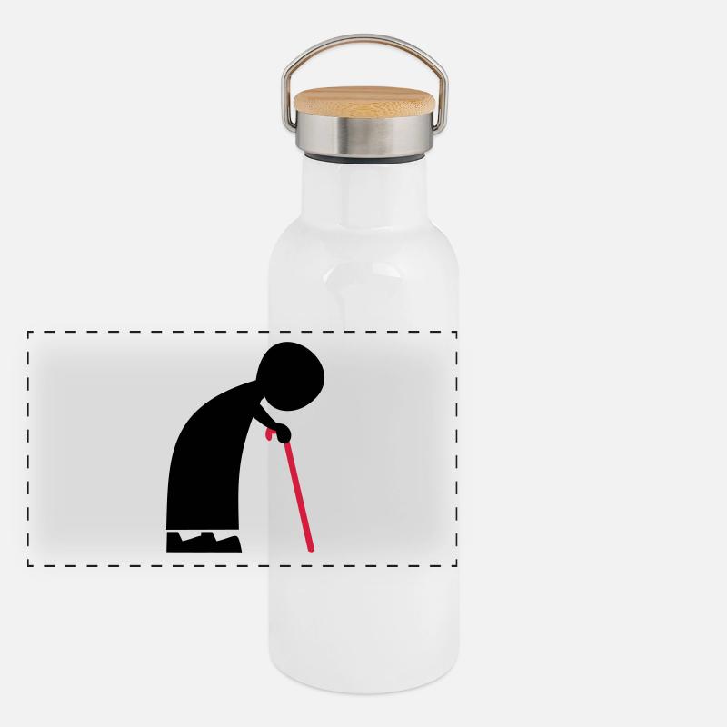 nonna Thermos con coperchio in bambù