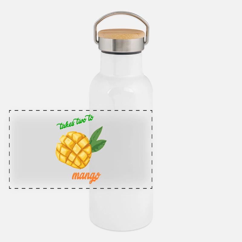 takes two to mango Panoramic Thermal Bottle with Bamboo Lid