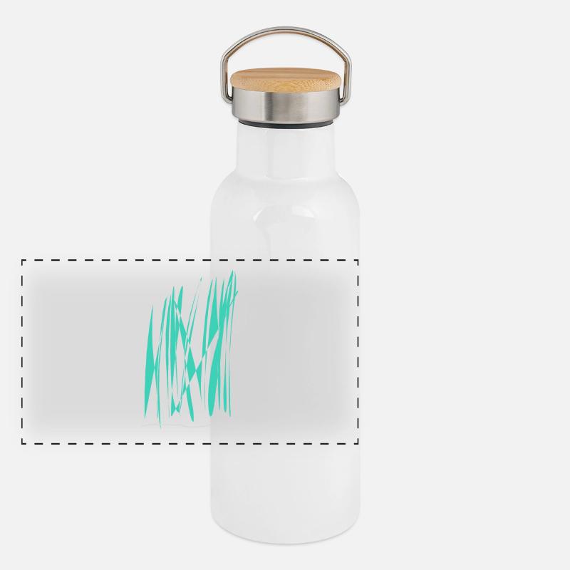 Couleur de la ligne Gourde isotherme avec bouchon en bambou