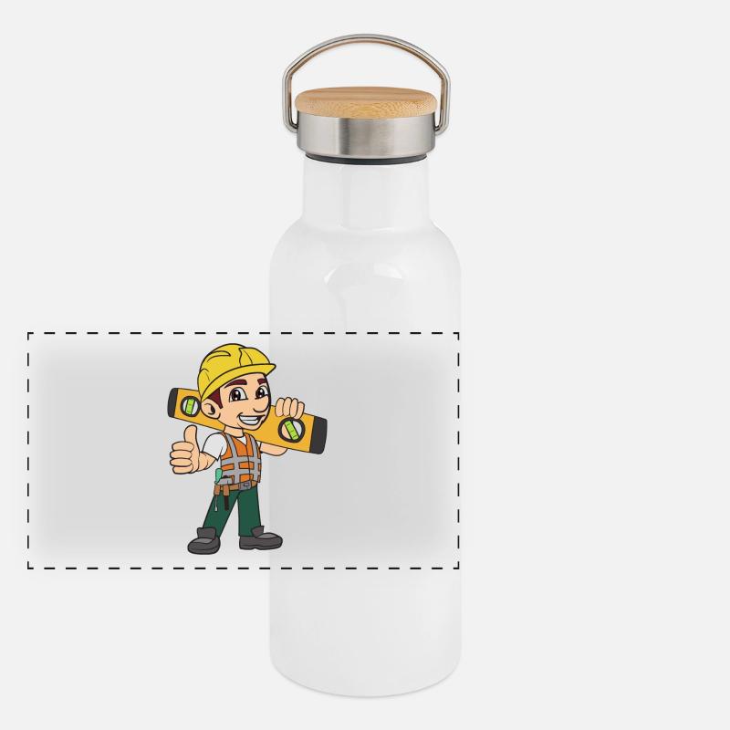 Mason craftsman Panoramic Thermal Bottle with Bamboo Lid