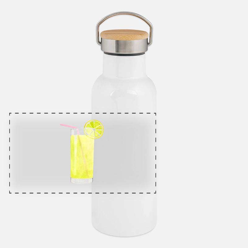 lemonade Panoramic Thermal Bottle with Bamboo Lid