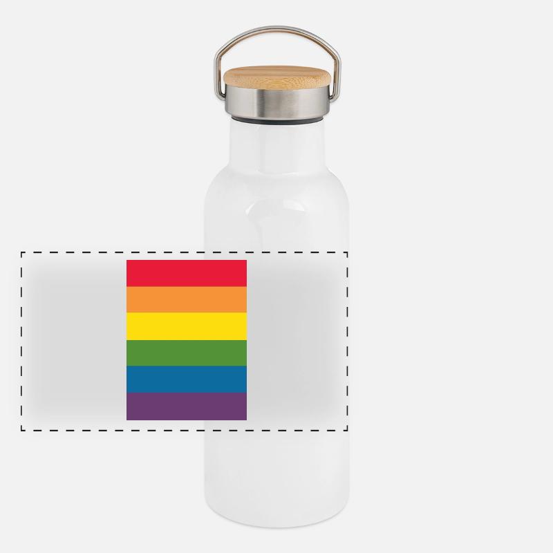 Just Pride & Proud Gourde isotherme avec bouchon en bambou