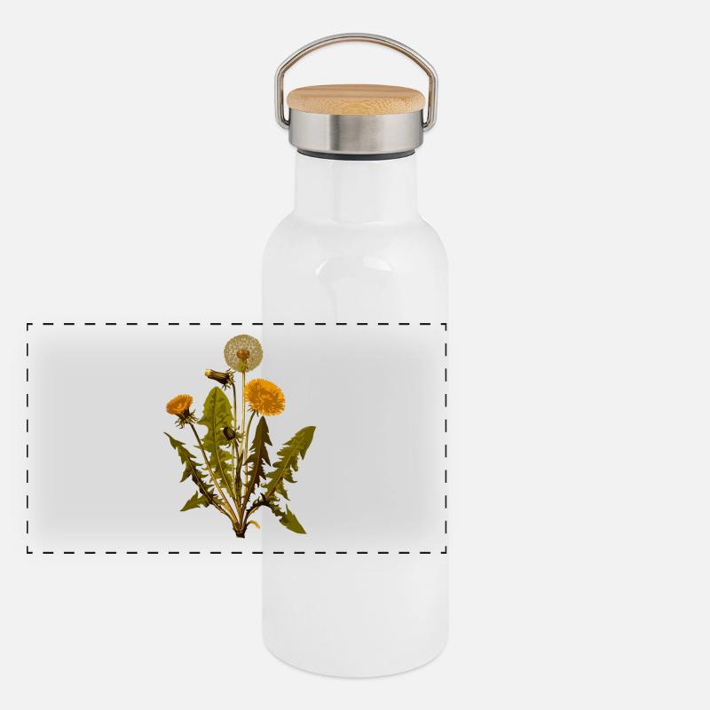 herb rosemary parsley thyme dill oregano Panoramic Thermal Bottle with Bamboo Lid