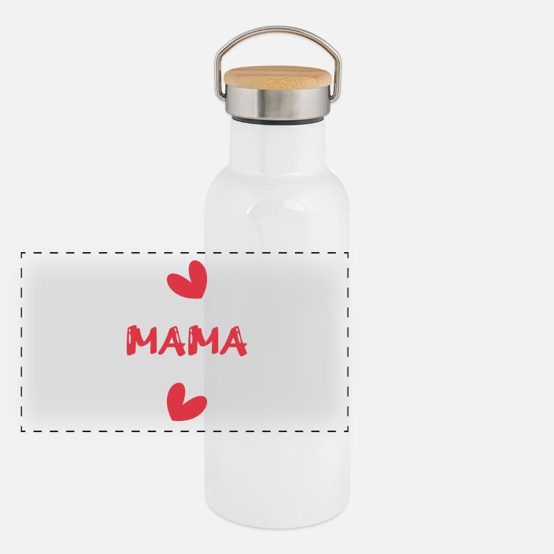 MAMMA. SCHÖNEN MUTTERTAG. MAMA. MUTTERTAG. Panorama Thermosflasche mit Bambusdeckel