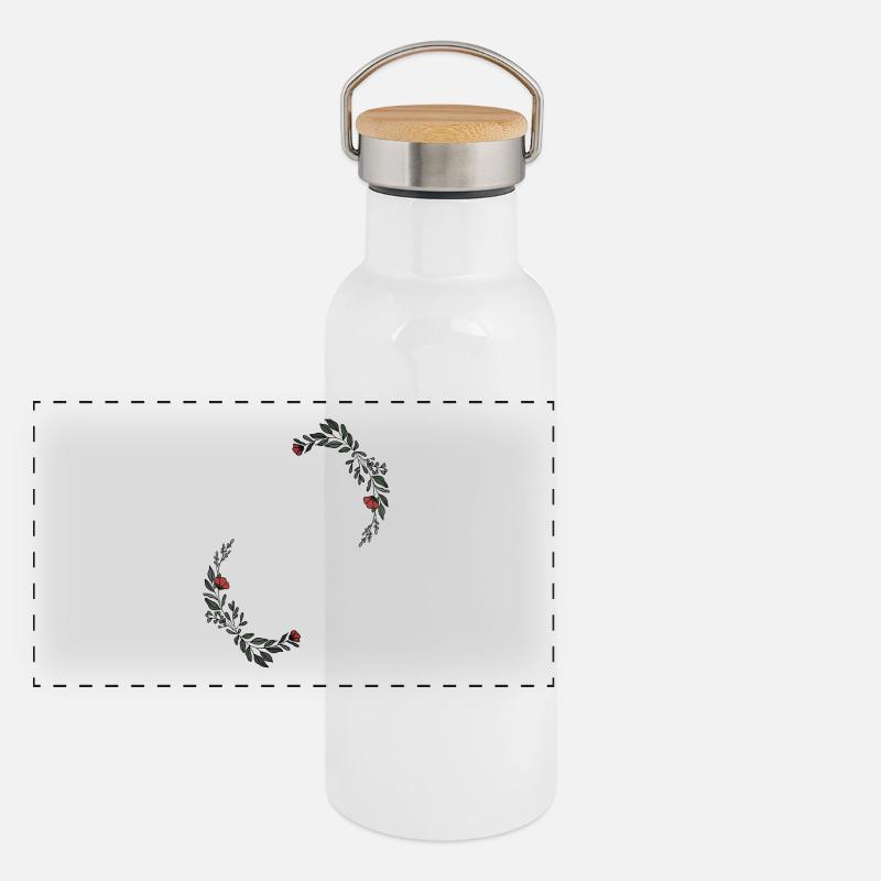 Lettre Z Gourde isotherme avec bouchon en bambou