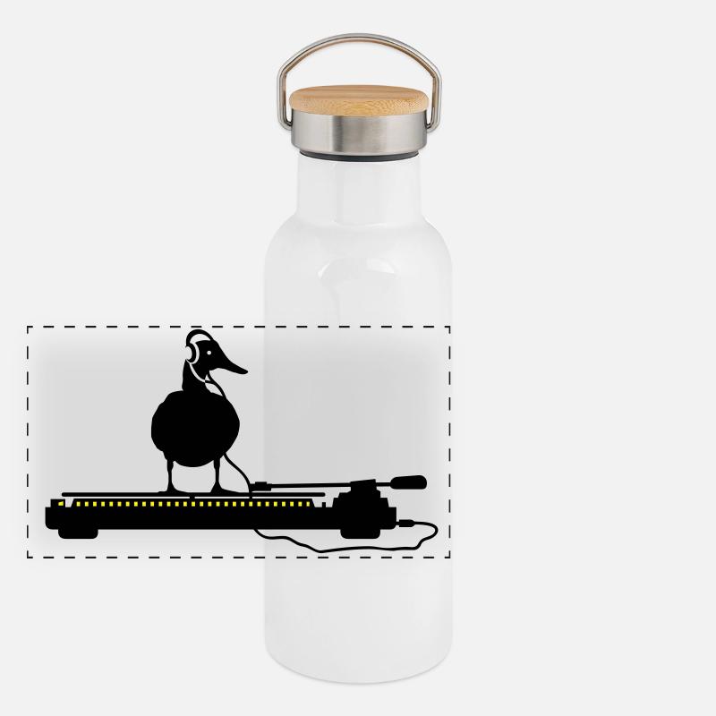 disco duck turntable Gourde isotherme avec bouchon en bambou