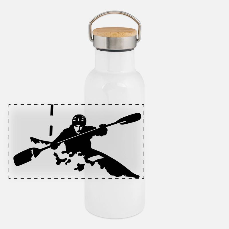 Kayak Panorama Thermosflasche mit Bambusdeckel