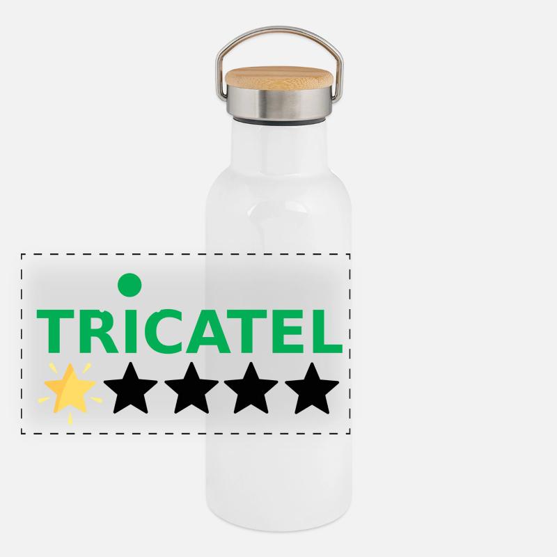 Tricatel Panoramic Thermal Bottle with Bamboo Lid