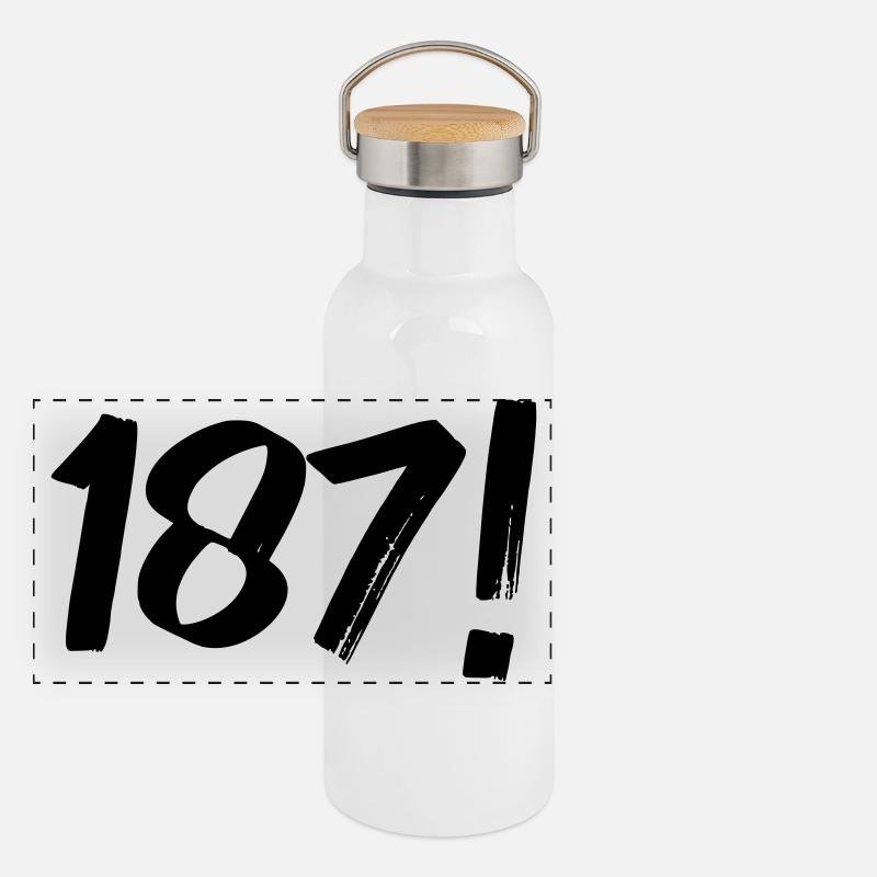 Numbers One Eight Seven Panoramic Thermal Bottle with Bamboo Lid