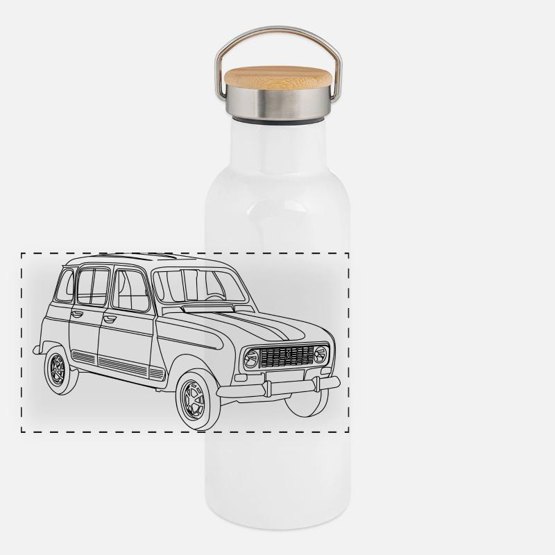 La 4L Gourde isotherme avec bouchon en bambou