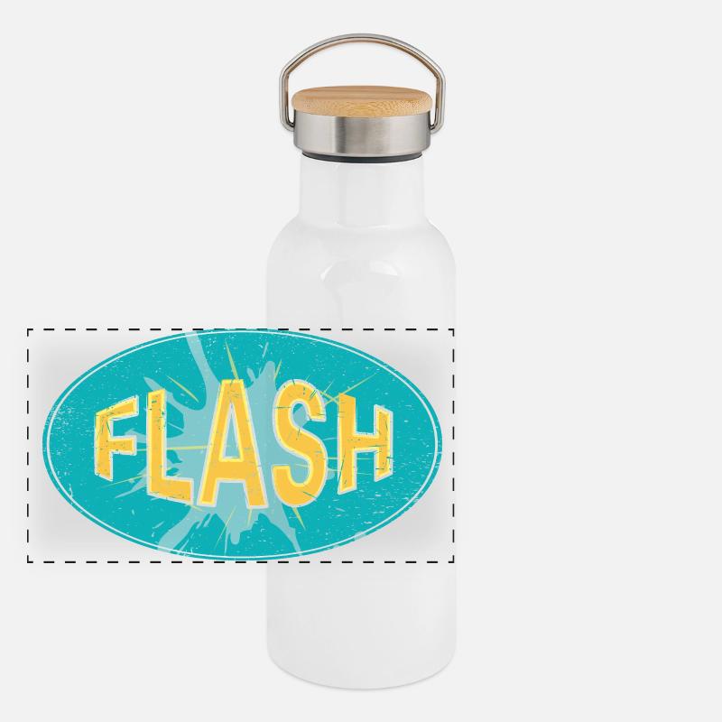 FLASH EMBLEM Gourde isotherme avec bouchon en bambou