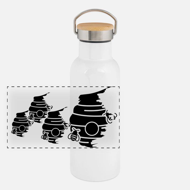 ruche Gourde isotherme avec bouchon en bambou