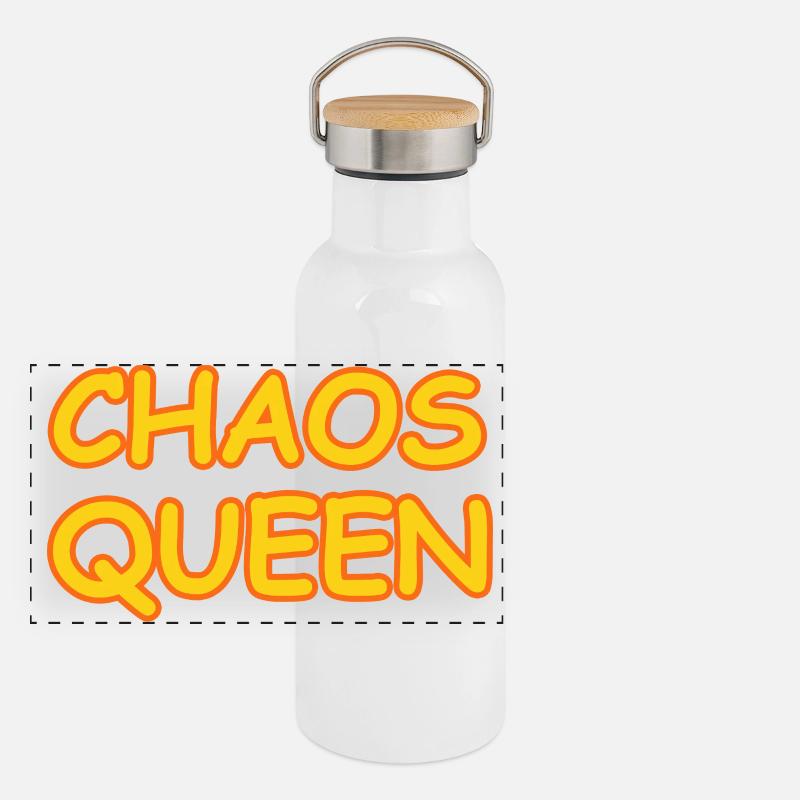 Chaos Queen Panoramic Thermal Bottle with Bamboo Lid