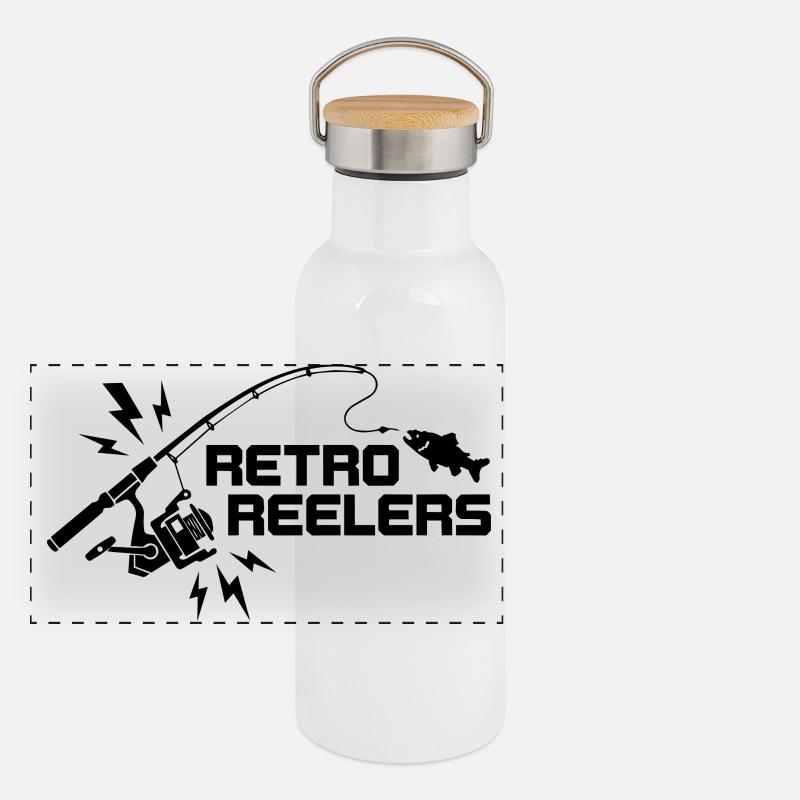 Retro Reelers Panoramic Thermal Bottle with Bamboo Lid