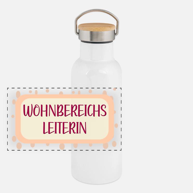 WOHNBEREICHSLEITERIN Panorama Thermosflasche mit Bambusdeckel