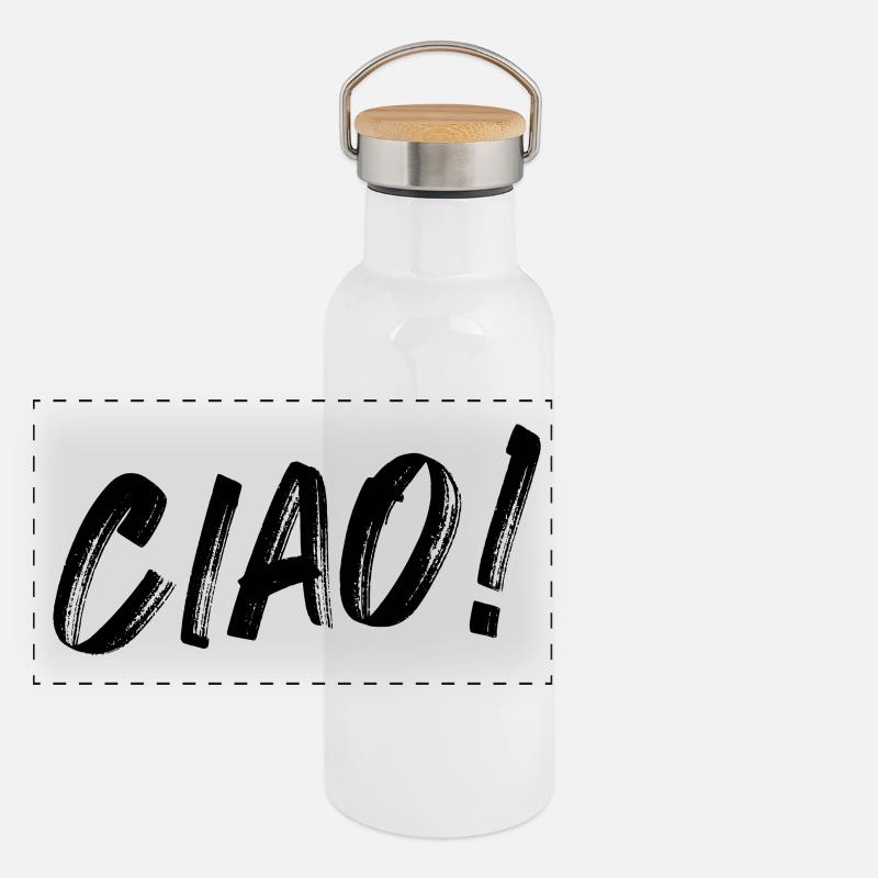 Ciao! Gourde isotherme avec bouchon en bambou