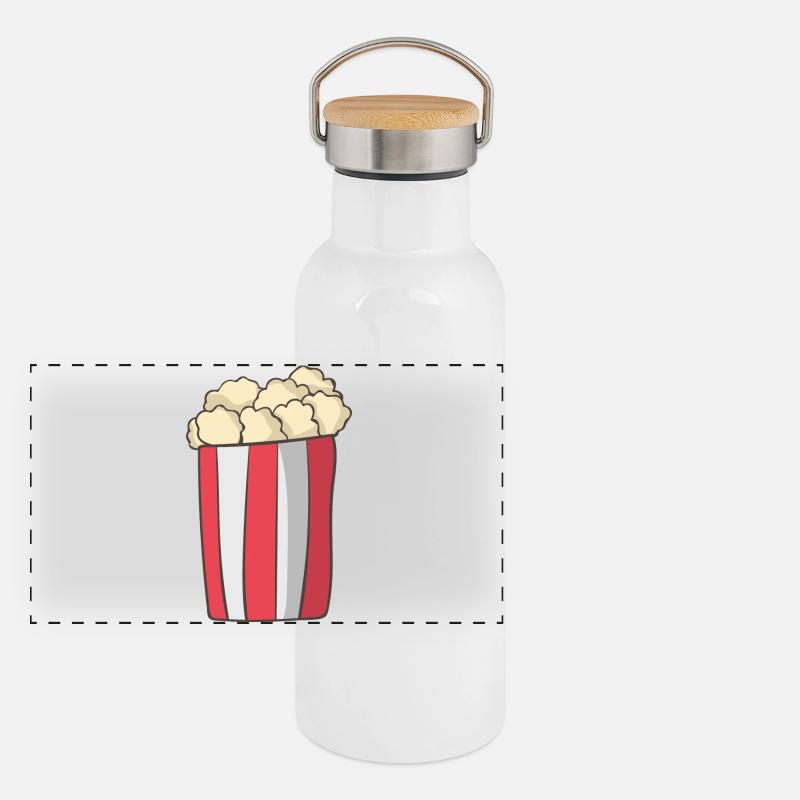 pop-corn Gourde isotherme avec bouchon en bambou