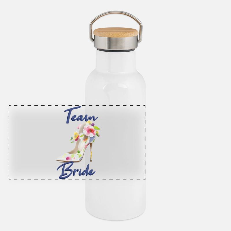 Panorama Thermosflasche mit Bambusdeckel