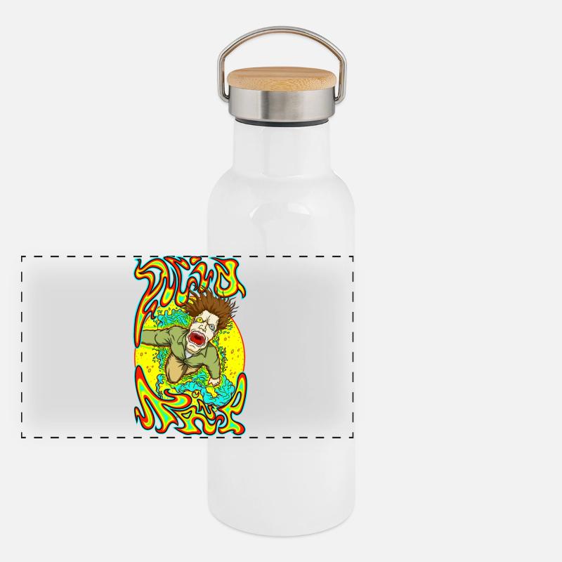Trip acide Gourde isotherme avec bouchon en bambou