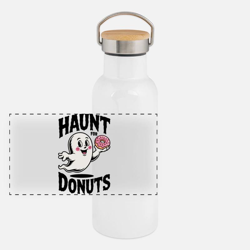 Hanter les beignets Gourde isotherme avec bouchon en bambou