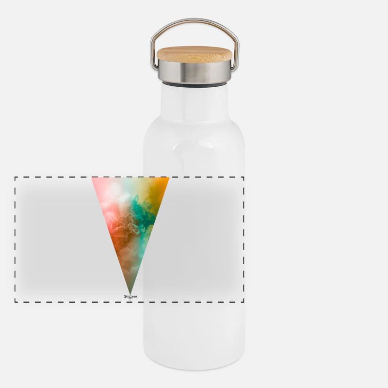 Jacaranda Cloud Mist Panoramic Thermal Bottle with Bamboo Lid