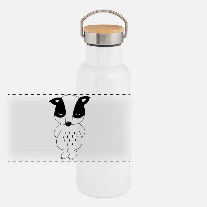 Sorry Panorama Thermosflasche mit Bambusdeckel