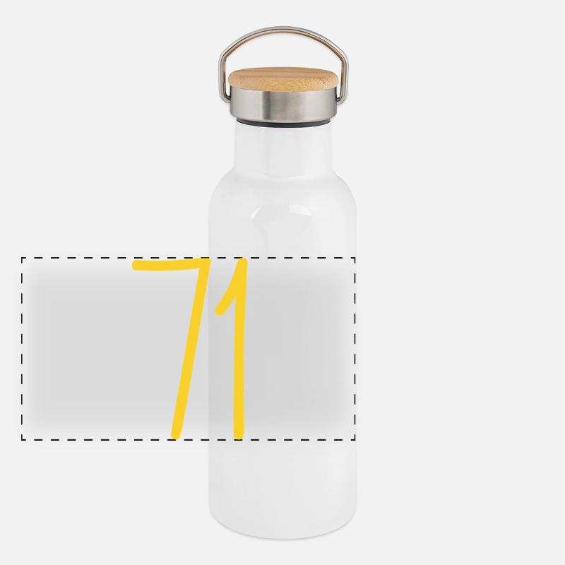 Panorama Thermosflasche mit Bambusdeckel