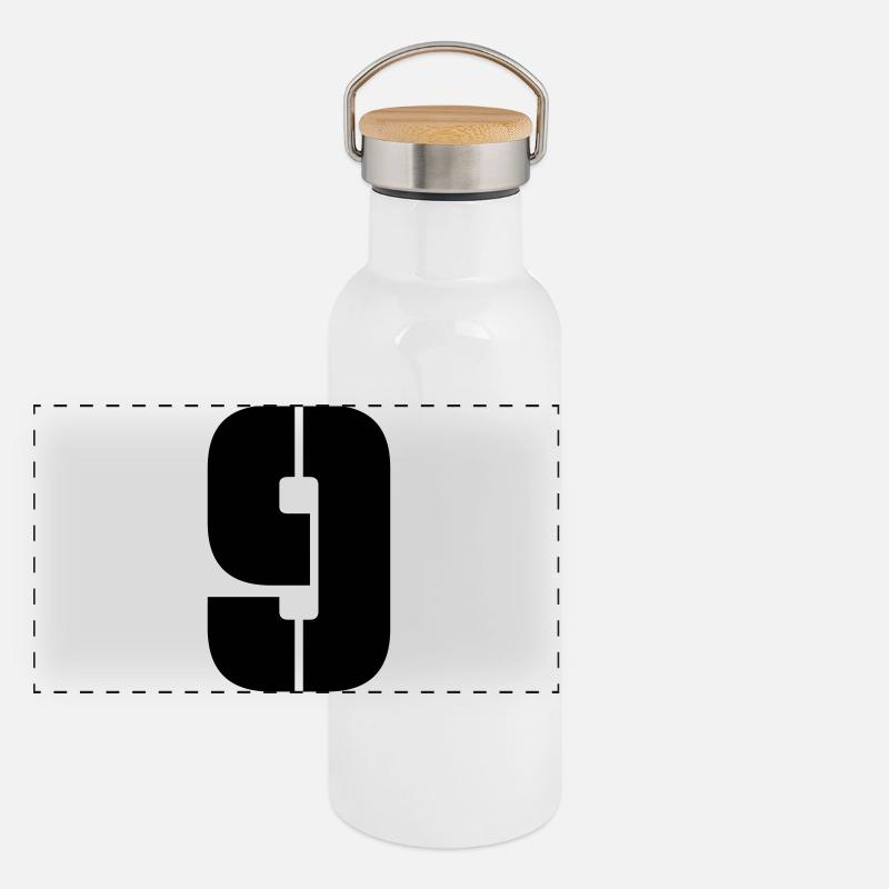 Panorama Thermosflasche mit Bambusdeckel