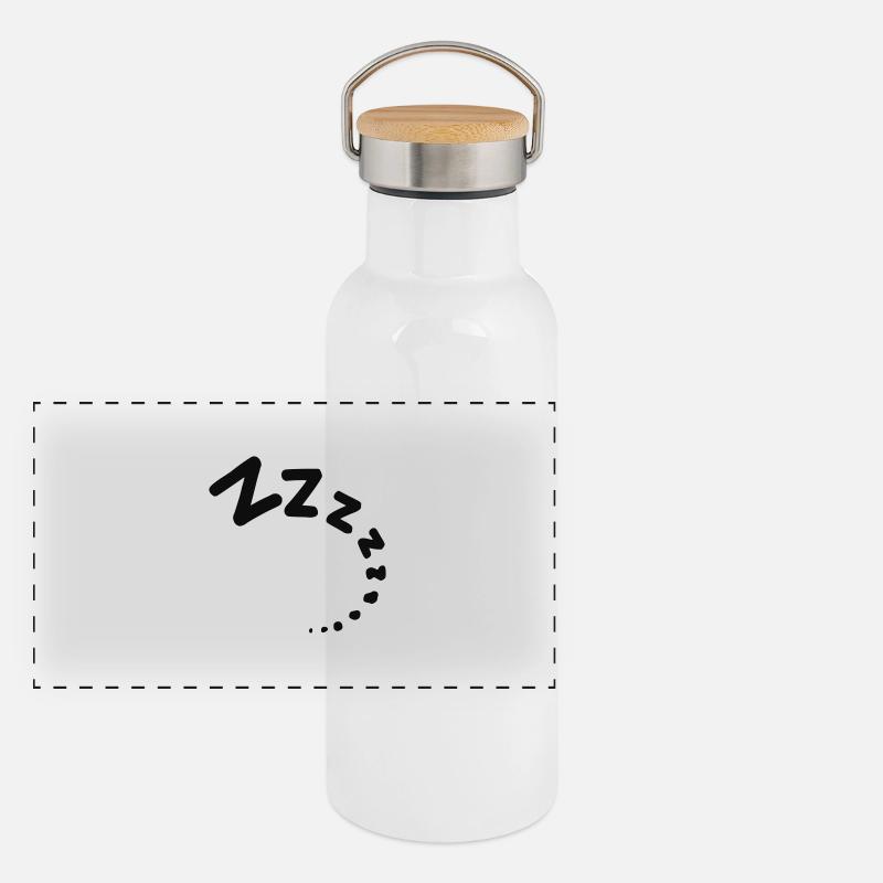 Panorama Thermosflasche mit Bambusdeckel