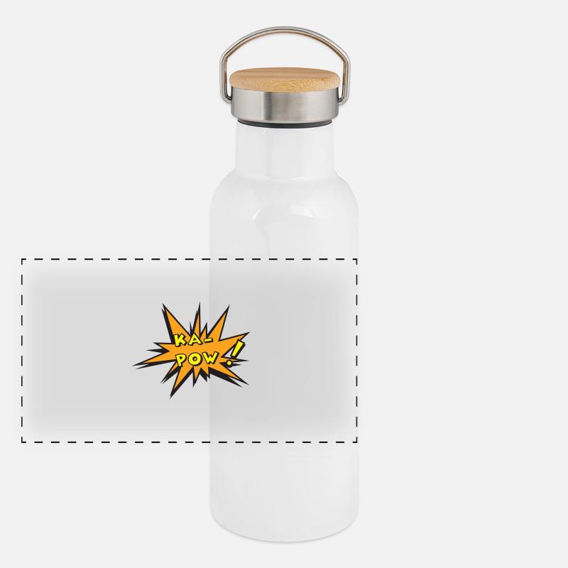 kapow Panoramic Thermal Bottle with Bamboo Lid