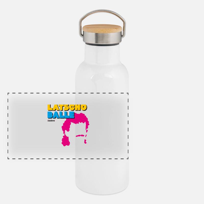 Latscho Balle Panorama Thermosflasche mit Bambusdeckel