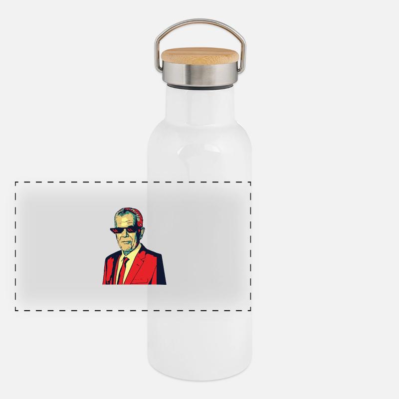 VDB ICON VAN DER BELLEN Panorama Thermosflasche mit Bambusdeckel