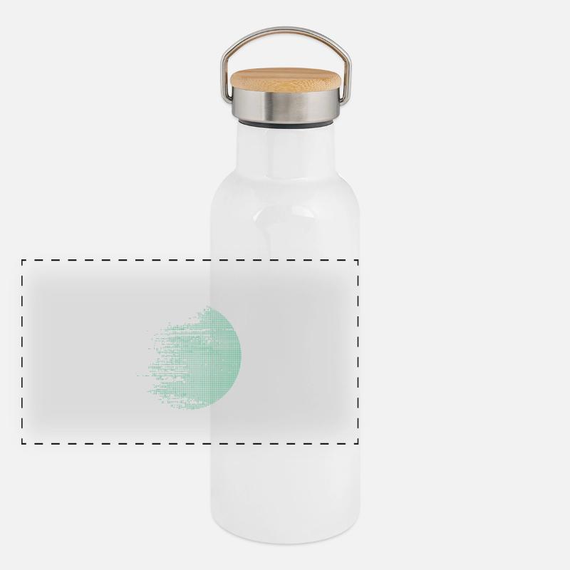 Cercle Numérique Gourde isotherme avec bouchon en bambou