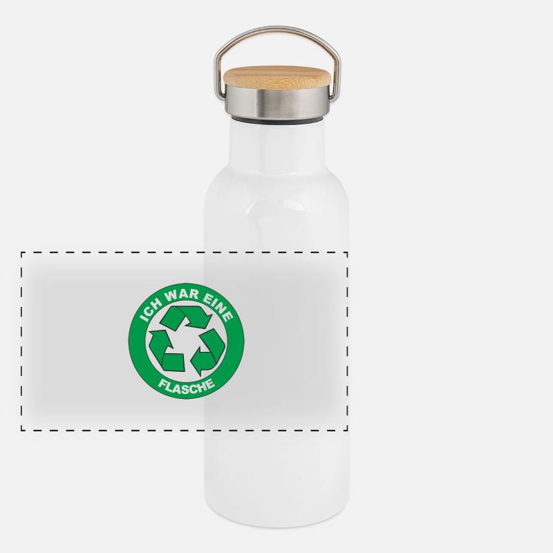Fun Shirt unser Bestseller ich war eine Panorama Thermosflasche mit Bambusdeckel