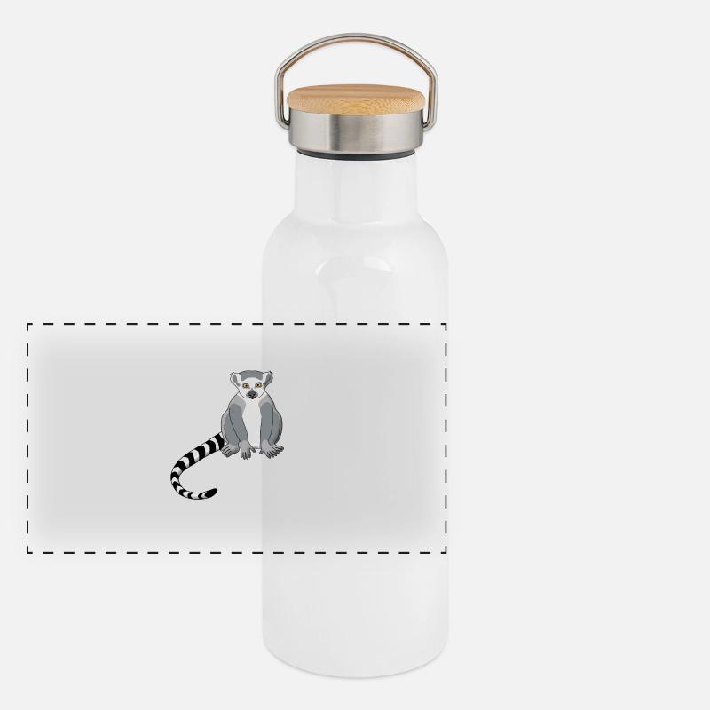 Lemur Panoramic Thermal Bottle with Bamboo Lid