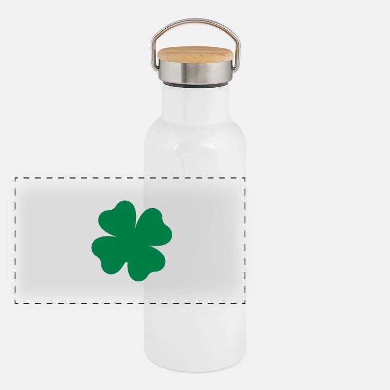 kleeblatt Panorama Thermosflasche mit Bambusdeckel