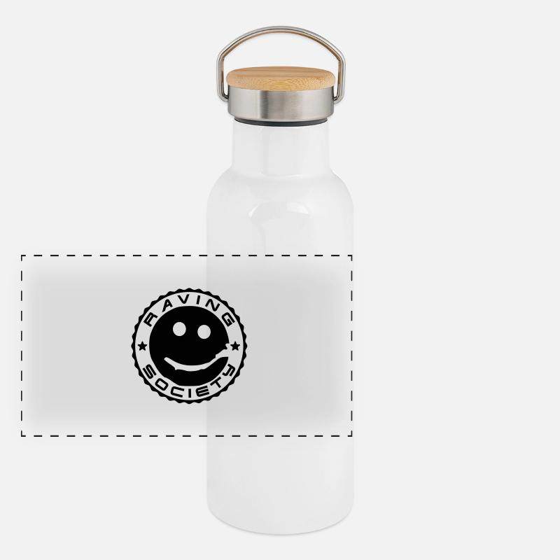 Smiley__V010 Panorama Thermosflasche mit Bambusdeckel