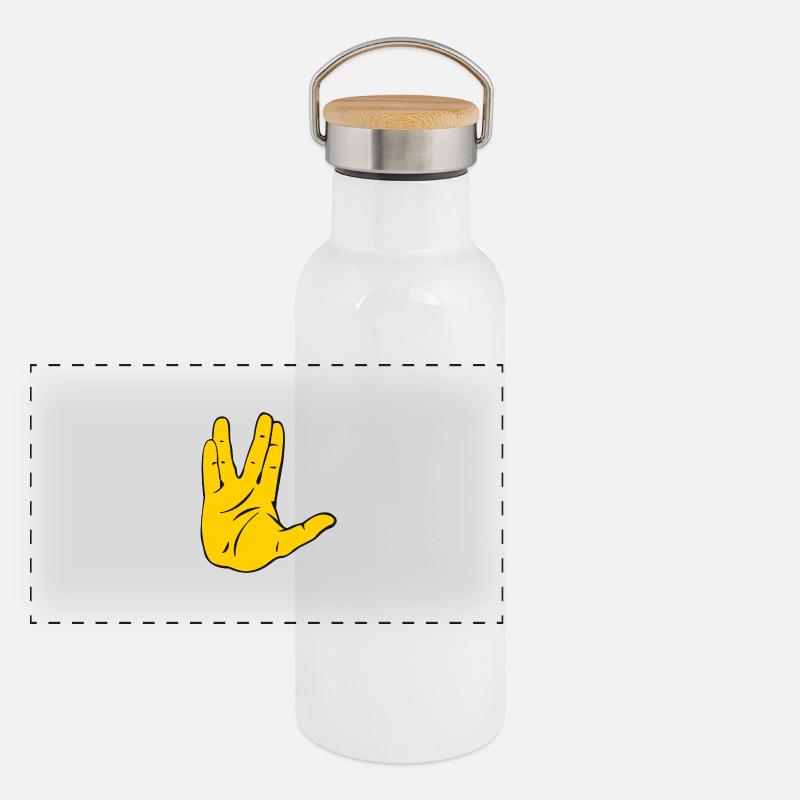 Vulcan Salute Panorama Thermosflasche mit Bambusdeckel