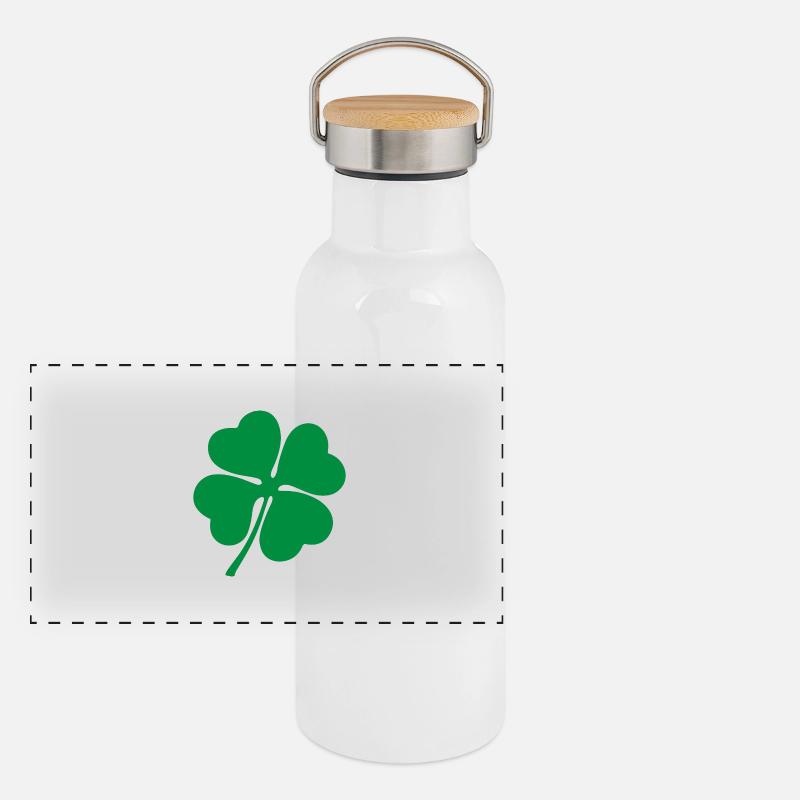 Irish clover uk Panoramic Thermal Bottle with Bamboo Lid
