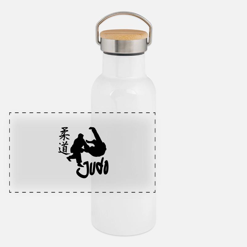 judo Gourde isotherme avec bouchon en bambou