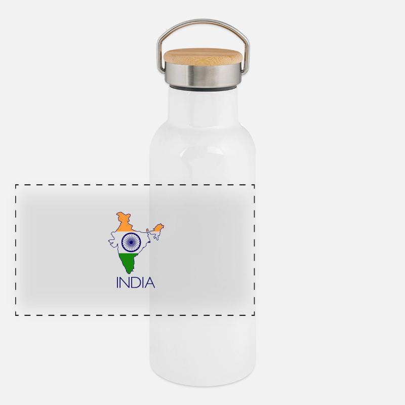 Panorama Thermosflasche mit Bambusdeckel