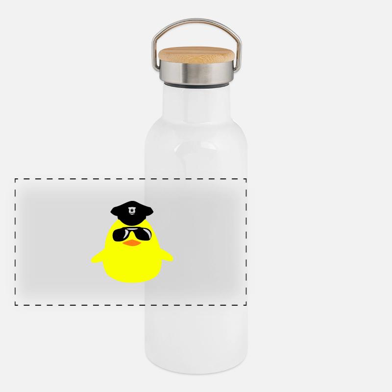 cool_cop_chick Panoramic Thermal Bottle with Bamboo Lid