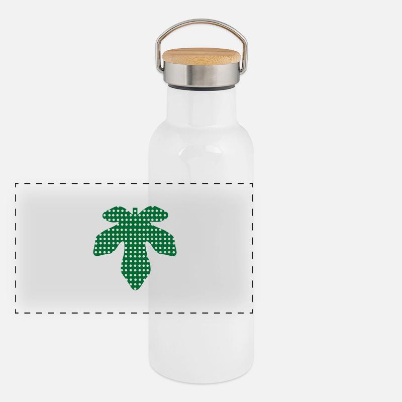 Feigenblatt Panorama Thermosflasche mit Bambusdeckel