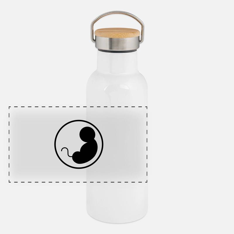 Enceinte - Bébé - Maternité - Grossesse Gourde isotherme avec bouchon en bambou