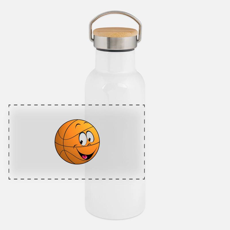 ballon basket enfant Gourde isotherme avec bouchon en bambou