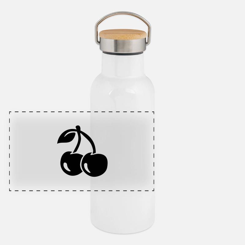 Cherry Panoramic Thermal Bottle with Bamboo Lid