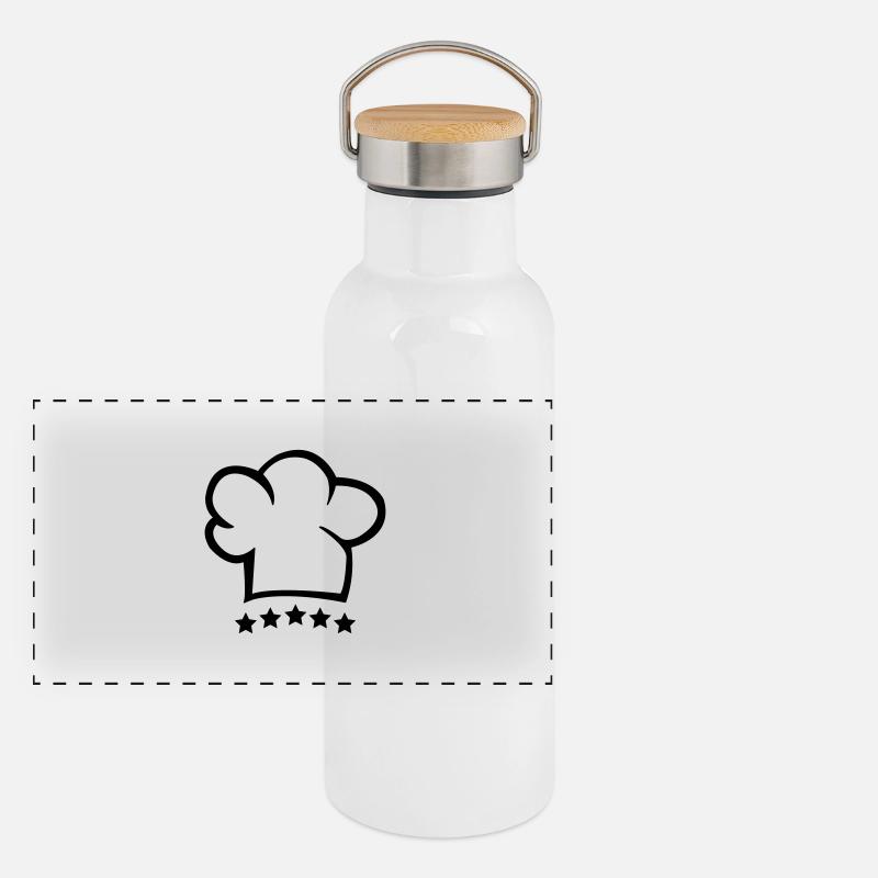 5_sterne_koch Panoramic Thermal Bottle with Bamboo Lid