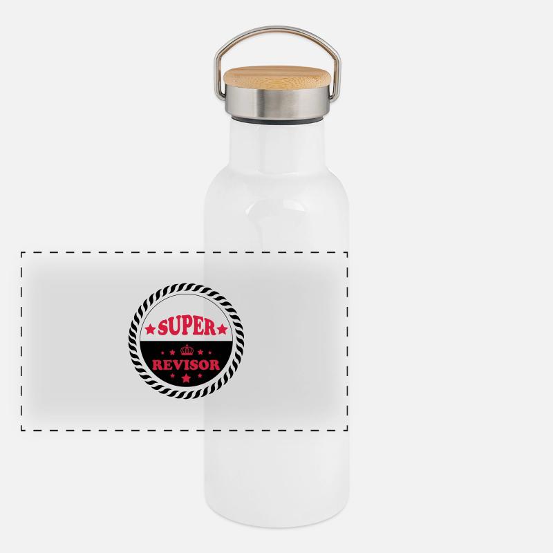 Super revisor Panorama Thermosflasche mit Bambusdeckel