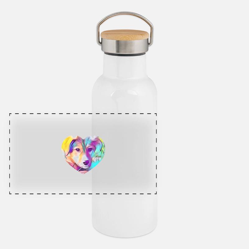 Dog Panoramic Thermal Bottle with Bamboo Lid